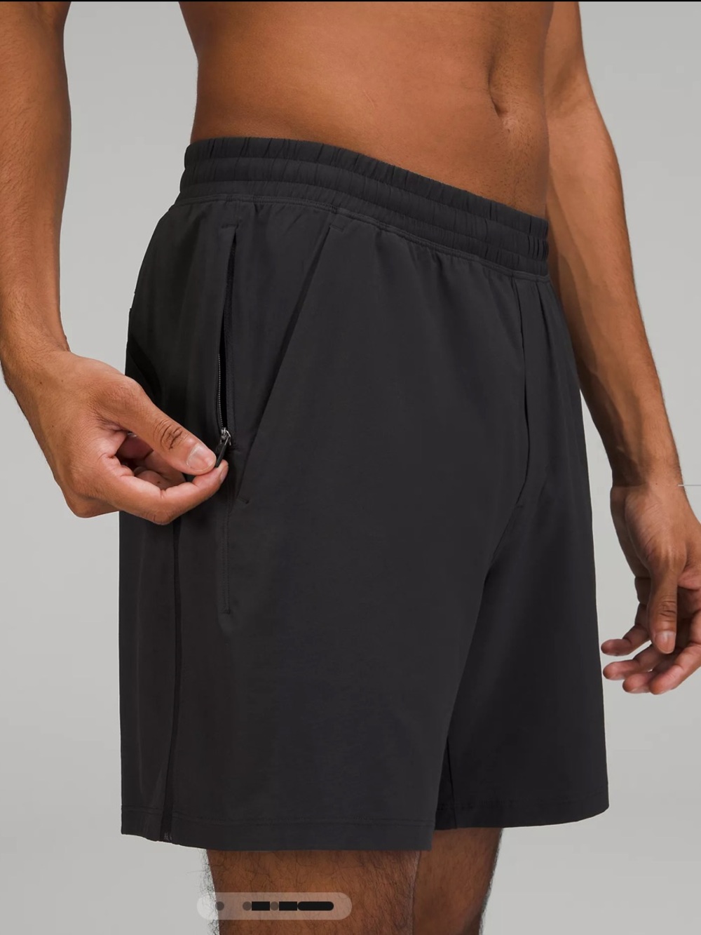 lululemon athletica Men’s Pace Breaker Short- Black